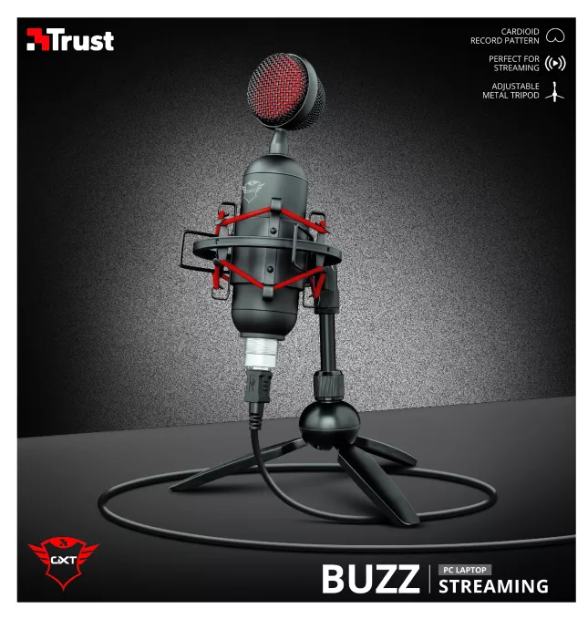 Мікрофон Trust GXT 244 Buzz USB Streaming Microphone Black (23466) - фото 6
