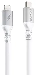 Кабель Proove ReGen Silicone USB Type-C - Lightning 12w 2.4a 1м PD cable White (CCRS60002102) - фото Кабель Proove ReGen Silicone USB Type-C - Lightning 12w 2.4a 1м PD cable White (CCRS60002102)