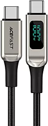 USB PD Кабель AceFast C6-03 100W 5A 2M USB Type-C - Type-C Cable Silver