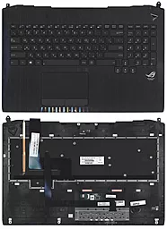 Клавиатура для ноутбука Asus G750 топ-панель  Black