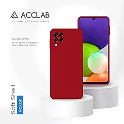 Чохол ACCLAB SoftShell для Samsung Galaxy A22 LTE (4G) Red - мініатюра 4