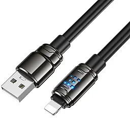Кабель Hoco U143 USB-A - Lightning 12w 2.4a 1.2м cable Black - фото Кабель Hoco U143 USB-A - Lightning 12w 2.4a 1.2м cable Black