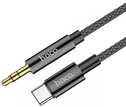 Аудио кабель Hoco UPA19 Aux mini Jack 3.5 mm - USB Type-C M/M Cable 1 м black