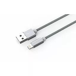 Кабель USB LDNio Lightning round 2.1A Grey (LS08) - миниатюра 3