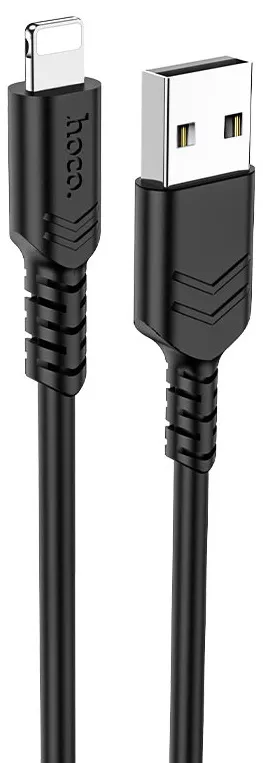 Кабель Hoco X62 Fortune USB-A - Lightning 12w 2.4a 1м cable Black - фото 1