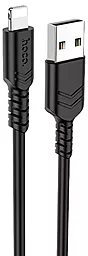 Кабель Hoco X62 Fortune USB-A - Lightning 12w 2.4a 1м cable Black - фото Кабель Hoco X62 Fortune USB-A - Lightning 12w 2.4a 1м cable Black