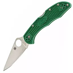 Нож Spyderco Delica 4 Flat Ground (C11FPGR) Green - фото Нож Spyderco Delica 4 Flat Ground (C11FPGR) Green