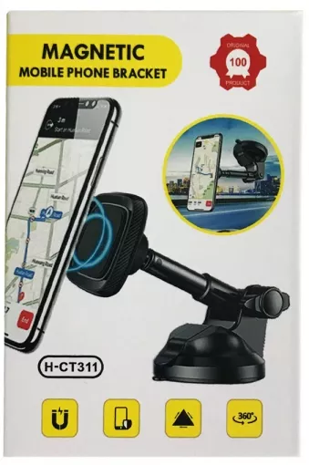 Автодержатель магнитный Magnetic CT311 Black/Red - фото 2