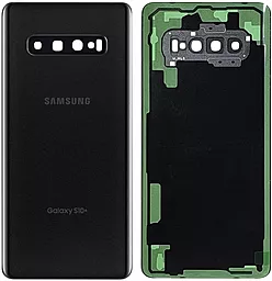 Задняя крышка корпуса Samsung Galaxy S10 Plus 2019 G975F со стеклом камеры Original Ceramiс Black