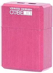 Флешка Verico USB 2.0 128Gb MiniCube (1UDOV-M7PKC3-NN) Pink - фото Флешка Verico USB 2.0 128Gb MiniCube (1UDOV-M7PKC3-NN) Pink