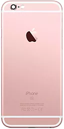 Задняя крышка корпуса Apple iPhone 6S со стеклом камеры Rose Gold - фото Задняя крышка корпуса Apple iPhone 6S со стеклом камеры Rose Gold