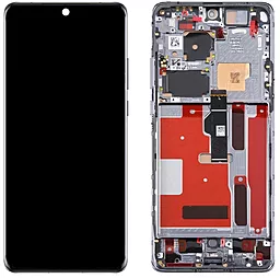 Дисплей Huawei P50 Pro (JAD-AL50, JAD-LX9) с тачскрином и рамкой, оригинал, Black - фото Дисплей Huawei P50 Pro (JAD-AL50, JAD-LX9) с тачскрином и рамкой, оригинал, Black