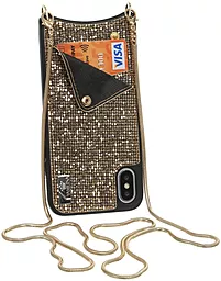 Чохол BeCover Glitter Wallet Apple iPhone XS Max Gold (703622)