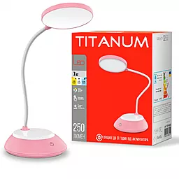 Настільна лампа TITANUM TLTF-022P 7W 3000-6500K USB Gray - мініатюра 2