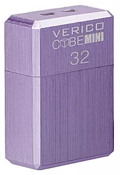 Флешка Verico USB 2.0 32Gb MiniCube (1MCOV-M7PE33-NN) Purple - фото Флешка Verico USB 2.0 32Gb MiniCube (1MCOV-M7PE33-NN) Purple