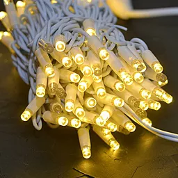 Светодиодная гирлянда ColorWay 100LED (CW-GO-100L10WW) 10м Warm White - фото Светодиодная гирлянда ColorWay 100LED (CW-GO-100L10WW) 10м Warm White