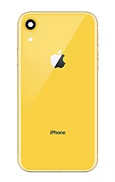 Задняя крышка корпуса Apple iPhone XR со стеклом камеры Yellow