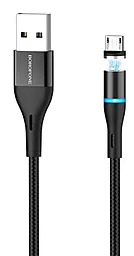 Кабель Borofone BU16 USB-A - micro USB 12w 2.4a 1.2м cable Black - фото Кабель Borofone BU16 USB-A - micro USB 12w 2.4a 1.2м cable Black