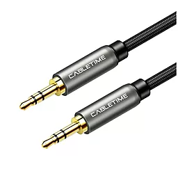 Аудио кабель Cabletime Audio mini Jack 3.5mm M/M 3 pin 1.8 м cable black (CF10K) - фото Аудио кабель Cabletime Audio mini Jack 3.5mm M/M 3 pin 1.8 м cable black (CF10K)