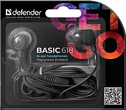 Наушники Defender Basic-618 Black - миниатюра 3