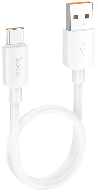 Кабель Hoco X96 Hyper USB-A - Type-C 100w 6a 0.25м cable White - фото 2
