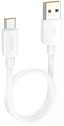 Кабель Hoco X96 Hyper USB-A - Type-C 100w 6a 0.25м cable White - мініатюра 2 Кабель Hoco X96 Hyper USB-A - Type-C 100w 6a 0.25м cable White - мініатюра 2