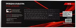Клавіатура FrimeCom K15 USB Black - мініатюра 3 Клавіатура FrimeCom K15 USB Black - мініатюра 3