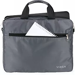 Сумка для ноутбуку Vinga 14" NB140GR gray (NB140GR) - мініатюра 9