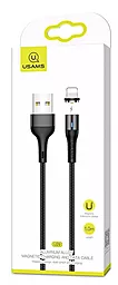 Кабель Usams U29 Magnetic USB-A - Lightning 12w 2.4a 1м cable Black - мініатюра 3 Кабель Usams U29 Magnetic USB-A - Lightning 12w 2.4a 1м cable Black - мініатюра 3