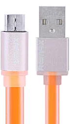 USB Кабель Remax Colourful micro USB Cable Orange (RC-005m)