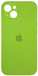 {"ru": "Чехол", "uk": "Чохол"} Silicone Case Full Camera для Apple iPhone 15 Party Green