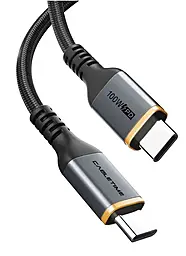 Кабель Cabletime USB Type-C - Type-C 100w 5a 1м PD cable Black (CU03L) - фото Кабель Cabletime USB Type-C - Type-C 100w 5a 1м PD cable Black (CU03L)