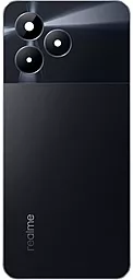 Задняя крышка корпуса Realme C51 со стеклом камеры Carbon Black - фото Задняя крышка корпуса Realme C51 со стеклом камеры Carbon Black