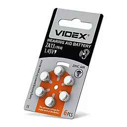 Батарейки Videx ZA13 6шт 1.4 V - мініатюра 2 Батарейки Videx ZA13 6шт 1.4 V - мініатюра 2
