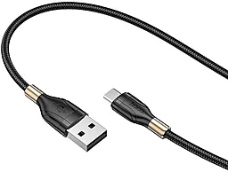 Кабель Hoco U92 Gold Collar USB-A - micro USB 12w 2.4a 1.2м cable Black - мініатюра 5 Кабель Hoco U92 Gold Collar USB-A - micro USB 12w 2.4a 1.2м cable Black - мініатюра 5