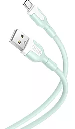 Кабель XO NB212 USB-A - micro USB 10.5w 1м cable Green - фото Кабель XO NB212 USB-A - micro USB 10.5w 1м cable Green