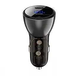 Автомобильное зарядное устройство AceFast B10 60w PD 2xUSB-C ports car charger black (AFB10) - фото Автомобильное зарядное устройство AceFast B10 60w PD 2xUSB-C ports car charger black (AFB10)