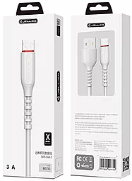 Кабель Jellico MT-10 USB-A - micro USB 15w 3a 1м cable White - миниатюра 3