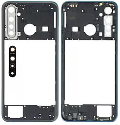 Рамка корпуса Realme 5 Pro со стеклом камеры Crystal Green