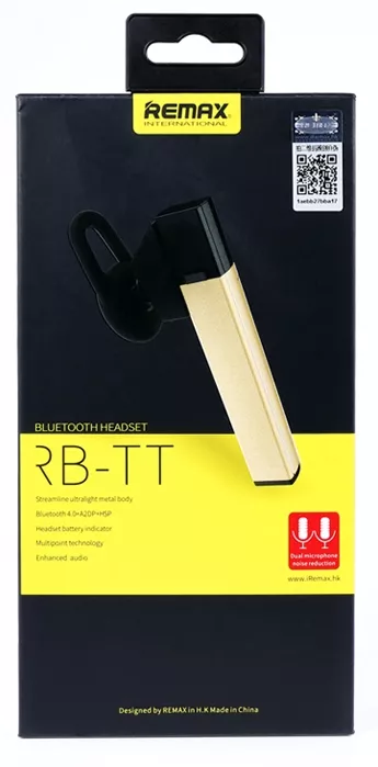 Блютуз гарнитура Remax RB-TT Gold - фото 4