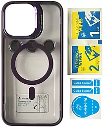 Чохол 1TOUCH Bracket Clear Camera Lens with MagSafe для Apple iPhone 12 Pro Max Deep Purple