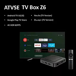 Смарт приставка Android TV Box Z6 ATV 2/8 GB - миниатюра 5