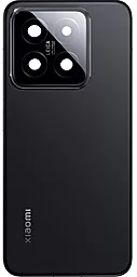 Задняя крышка корпуса Xiaomi 14 со стеклом камеры Original Black - фото Задняя крышка корпуса Xiaomi 14 со стеклом камеры Original Black