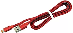 Кабель Walker C755 USB-A - Lightning 12w 2.4a 1м cable Red - фото Кабель Walker C755 USB-A - Lightning 12w 2.4a 1м cable Red