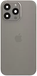 Задняя крышка корпуса Apple iPhone 15 Pro Max со стеклом камеры Original Natural Titanium