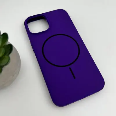 Чехол Silicone Case Full Fine Ring MagSafe для Apple iPhone 15  Modena - фото 4