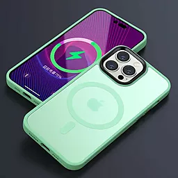 Чехол Epik Metal Buttons with MagSafe Colorful для Apple iPhone 13 Pro Mint - миниатюра 2