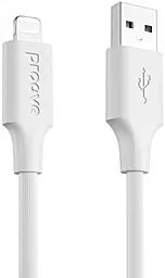 Кабель Proove Striped Silicone USB-A - Lightning 12w 2.4a 1м cable White
