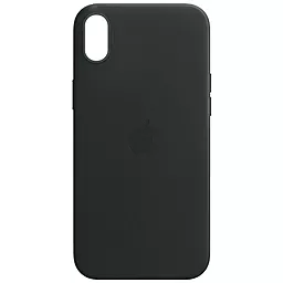 Чехол Apple Leather Case Full for iPhone XR Black