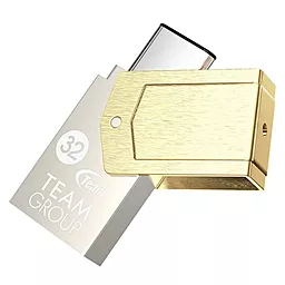 Флешка Team 32GB T132 USB 3.0 (TT13232GS01) Gold - миниатюра 2
